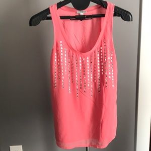 Express tank - size small - coral color